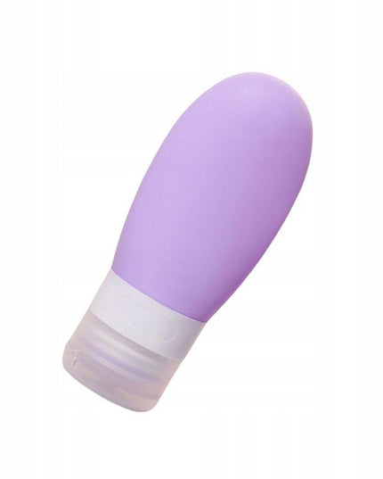 Recipient Portabil din Silicon Elegant de Voiaj, Sticla de Calatorie, Potrivita pentru Lotiune, Sampon si Alte Lichide, Anti-scurgere, cu Posibilitate de Reumplere, Capacitate 90mL