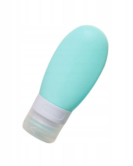 Recipient Portabil din Silicon Elegant de Voiaj, Sticla de Calatorie, Potrivita pentru Lotiune, Sampon si Alte Lichide, Anti-scurgere, cu Posibilitate de Reumplere, Capacitate 90mL