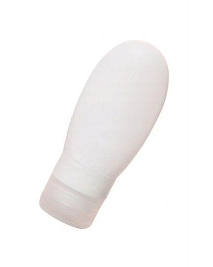 Recipient Portabil din Silicon Elegant de Voiaj, Sticla de Calatorie, Potrivita pentru Lotiune, Sampon si Alte Lichide, Anti-scurgere, cu Posibilitate de Reumplere, Capacitate 90mL