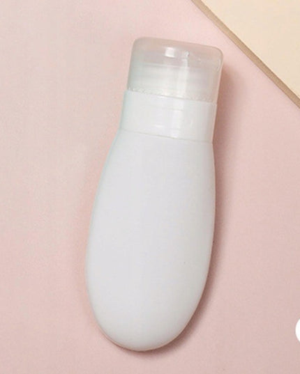 Recipient Portabil din Silicon Elegant de Voiaj, Sticla de Calatorie, Potrivita pentru Lotiune, Sampon si Alte Lichide, Anti-scurgere, cu Posibilitate de Reumplere, Capacitate 90mL