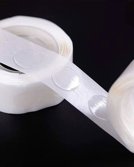 Rola Dubla-Adeziva, pentru Lipit Baloane, 100 de Buline cu Diametru 1.2 cm