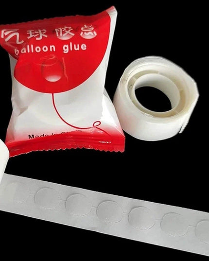 Rola Dubla-Adeziva, pentru Lipit Baloane, 100 de Buline cu Diametru 1.2 cm
