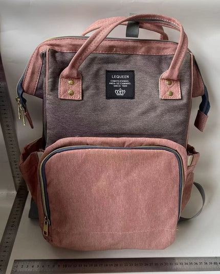 Rucsac Multifunctional pentru Mamici, din Panza Oxford, Compartimentare Multipla, Impermeabil, 43 x 18 x 26 cm, /