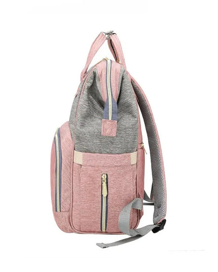 Rucsac Multifunctional pentru Mamici, din Panza Oxford, Compartimentare Multipla, Impermeabil, 43 x 18 x 26 cm, /