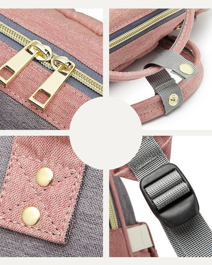 Rucsac Multifunctional pentru Mamici, din Panza Oxford, Compartimentare Multipla, Impermeabil, 43 x 18 x 26 cm, /