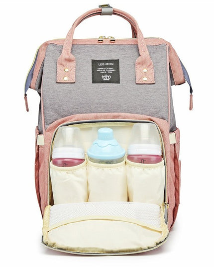 Rucsac Multifunctional pentru Mamici, din Panza Oxford, Compartimentare Multipla, Impermeabil, 43 x 18 x 26 cm, /
