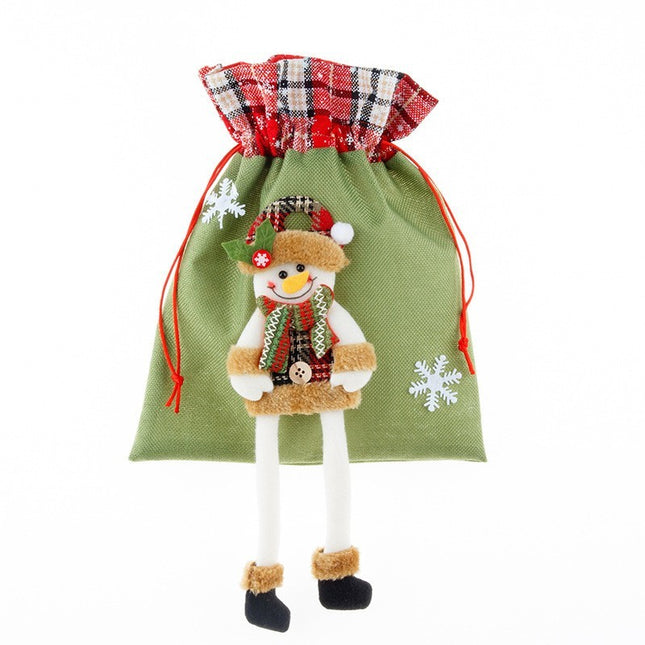 Sac cadouri tematica Om de Zapada, Material Textil, 30x25 cm, cu Siret