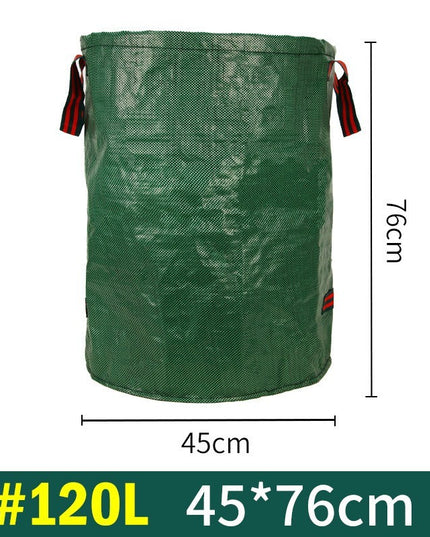 Sac de Colectare a Frunzelor, Cos Sac pentru Gradina, Sac de Depozitare a Frunzelor, 45 x 76 cm, 120 l