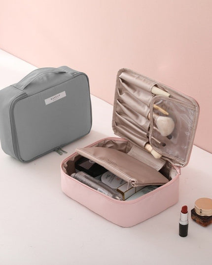 Geanta de Calatorie, pentru Cosmetice si Articole de Toaleta, Material Impermeabil, 1, Portfard Interior Detasabil