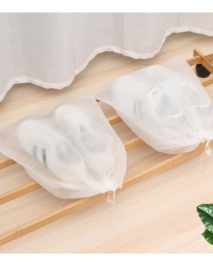 50 de Saci de Depozitare Incaltaminte, de Protectie, pentru Voiaj, Netesut, Rezistenti la Praf, Protectie Solara, Anti-Ingalbenire,Marime Medie