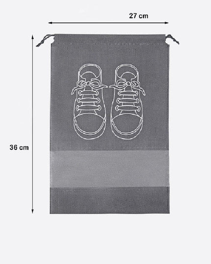 Sac depozitare incaltaminte, pentru voiaj sau depozitare, rezistent la praf, compatibil cu masina de spalat