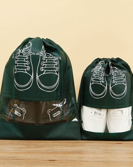 Sac depozitare incaltaminte, pentru voiaj sau depozitare, rezistent la praf, compatibil cu masina de spalat