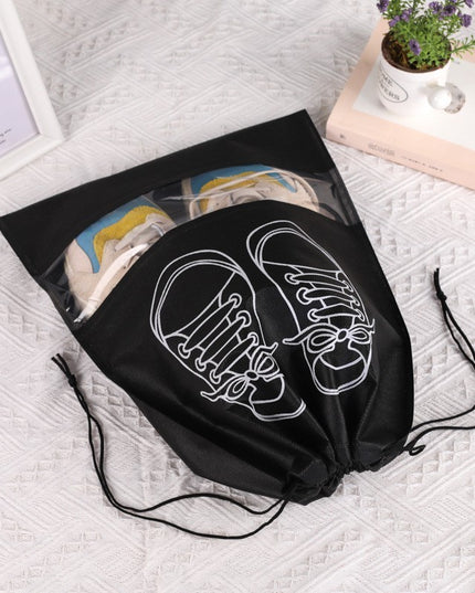 Sac depozitare incaltaminte, pentru voiaj sau depozitare, rezistent la praf, compatibil cu masina de spalat