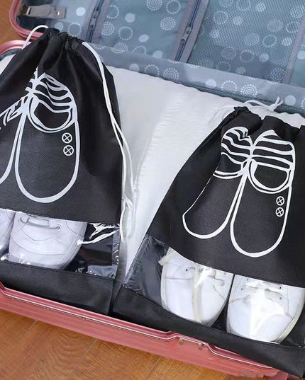 Sac depozitare incaltaminte, pentru voiaj sau depozitare, rezistent la praf, compatibil cu masina de spalat