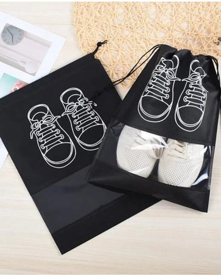 Sac depozitare incaltaminte, pentru voiaj sau depozitare, rezistent la praf, compatibil cu masina de spalat