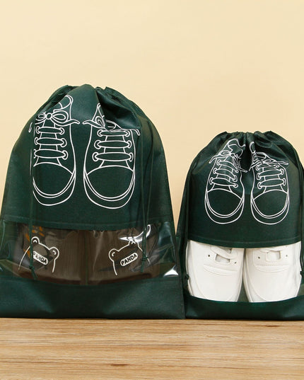 Sac depozitare incaltaminte, pentru voiaj sau depozitare, rezistent la praf, compatibil cu masina de spalat