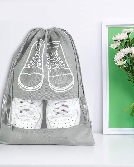 Sac depozitare incaltaminte, pentru voiaj sau depozitare, rezistent la praf, compatibil cu masina de spalat