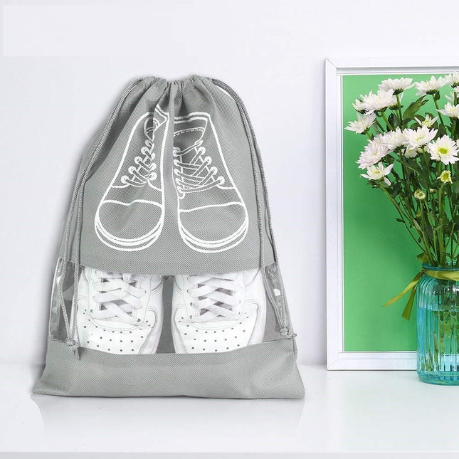 Sac depozitare incaltaminte, pentru voiaj sau depozitare, rezistent la praf, compatibil cu masina de spalat