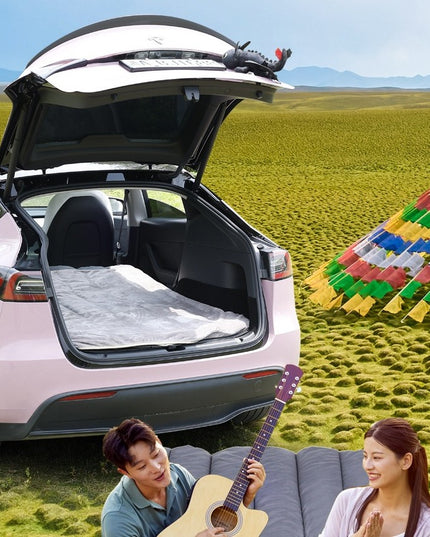 Saltea Speciala de Calatorie, Tesla Model Y / 3, pentru Camping, Portbagaj, Spate, pentru Dormit in Aer Liber, Geanta si Perna Incluse