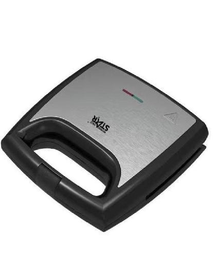 Sandwich Maker , cu forme de triunghi si patrat, Cablu , Material Interior Antiaderent, Inoxidabil, Maner Izolat Termic, 750W, 220 V
