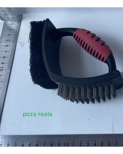 Sarma pentru Gratar, 1, cu Racleta si Burete, Sarna din Otel Inoxidabil