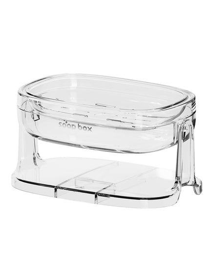 Savoniera cu Suport 1, Pentru Perete sau Blat, PET, Scurgere Optima