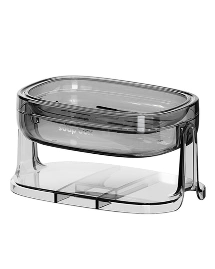 Savoniera cu Suport 1, Pentru Perete sau Blat, PET, Scurgere Optima