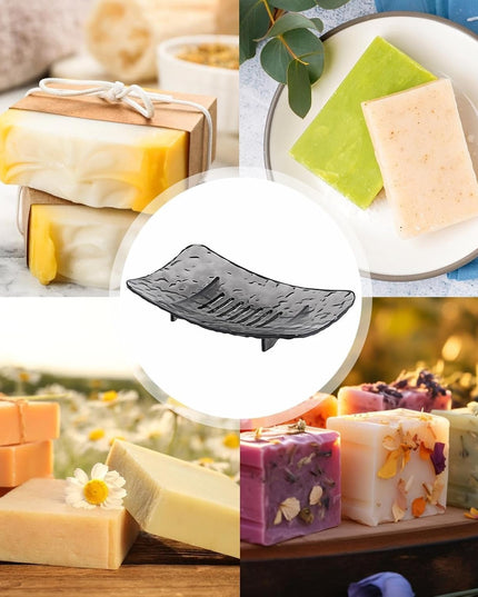 Savoniera din Plastic , cu Scurgere Apa, Design Modern