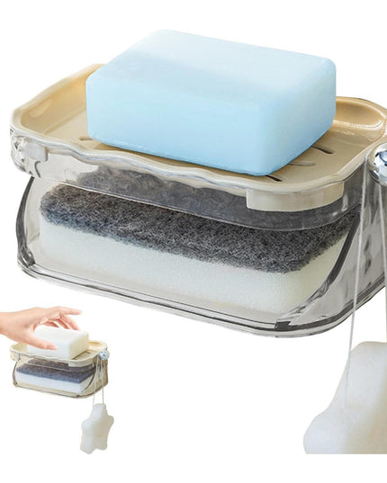 Savoniera Dubla, 2 Straturi, Instalare fara Perforare, Agatatoare Burete