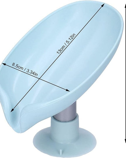 Savoniera cu scurgere, pentru sapun, cu ventuza, material ABS