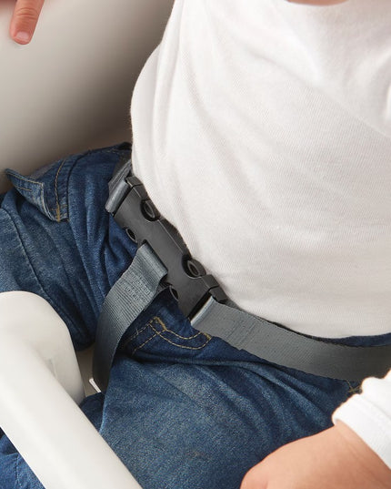 Scaun de masa telescopic pentru bebelusi si copii, cu Suport picioare si Centura de siguranta, reglabil pe inaltime, Varsta 6-32 luni