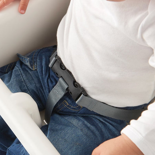 Scaun de masa telescopic pentru bebelusi si copii, cu Suport picioare si Centura de siguranta, reglabil pe inaltime, Varsta 6-32 luni