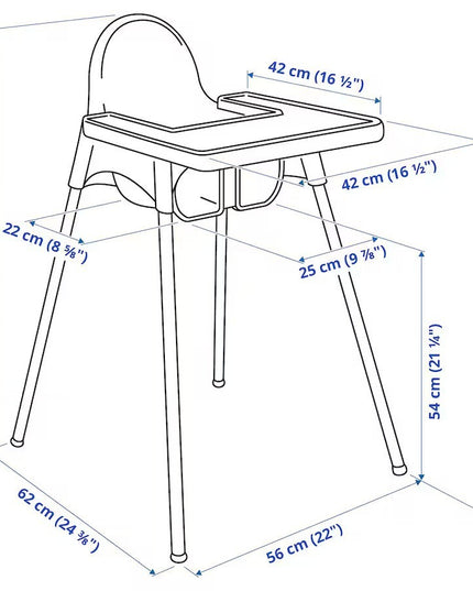Scaun de masa telescopic pentru bebelusi si copii, cu Suport picioare si Centura de siguranta, reglabil pe inaltime, Varsta 6-32 luni