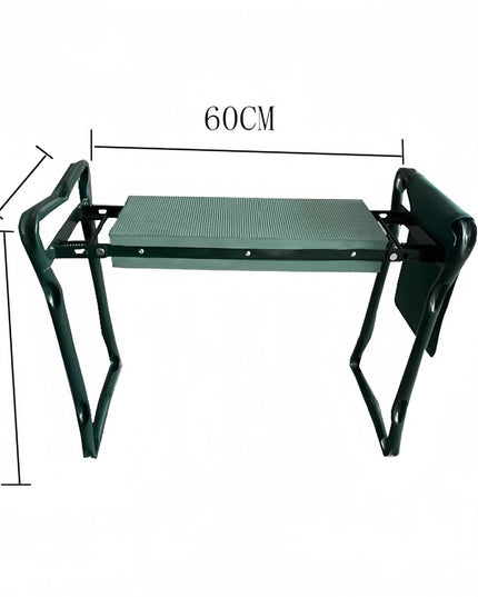 Scaun Multifunctional pentru Gradinarit, Inaltime Reglabila, Geanta Laterala pentru unelte,Pliabil