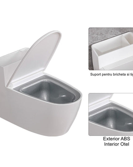 Scrumiera creativa Forma de Toaleta, Capac