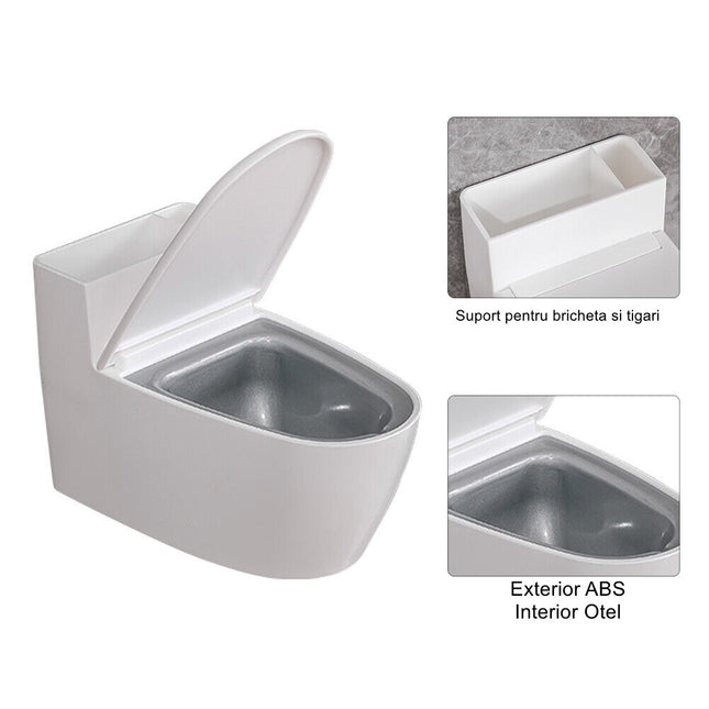 Scrumiera creativa Forma de Toaleta, Capac