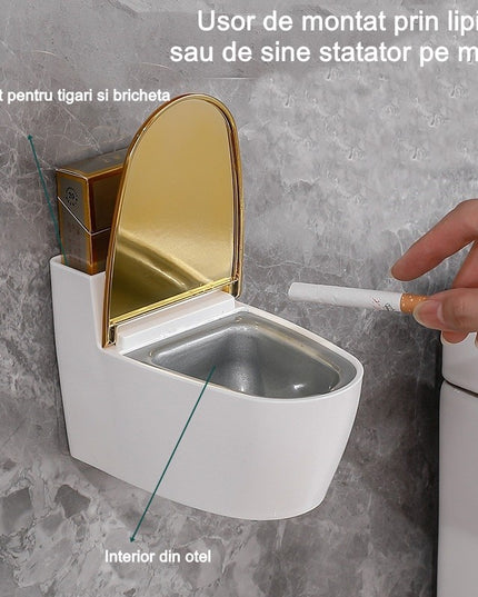 Scrumiera creativa Forma de Toaleta, Capac