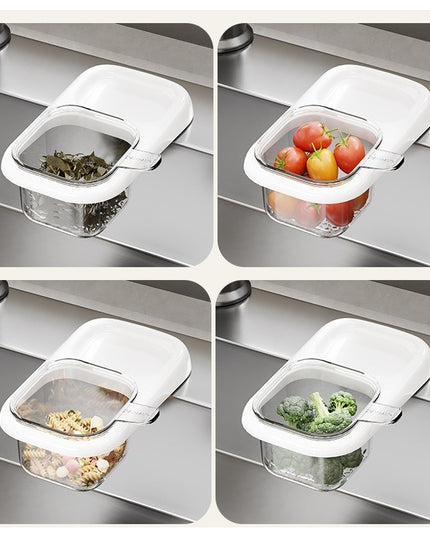 Cos de Scurgere pentru Chiuveta, din ABS, cu Maner si Ventuza, Multifunctional, 22 x 13 x 8.5 cm