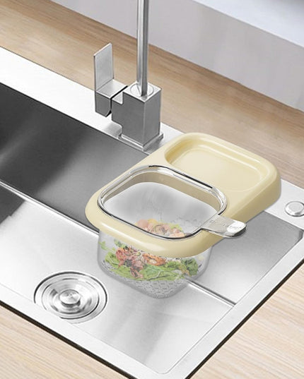 Cos de Scurgere pentru Chiuveta, din ABS, cu Maner si Ventuza, Multifunctional, 22 x 13 x 8.5 cm
