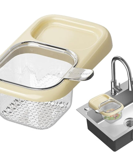 Cos de Scurgere pentru Chiuveta, din ABS, cu Maner si Ventuza, Multifunctional, 22 x 13 x 8.5 cm