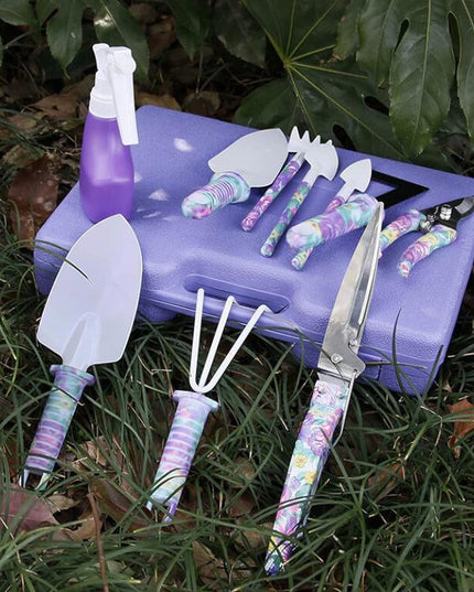 10 accesorii pentru gradinarit geanta depozitare inclusa, otel inoxidabil