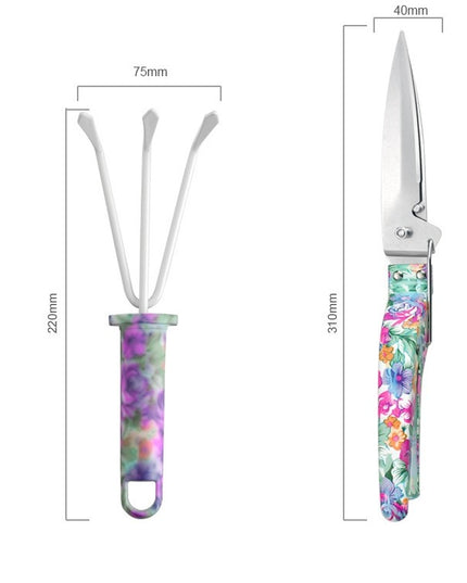 10 accesorii pentru gradinarit geanta depozitare inclusa, otel inoxidabil