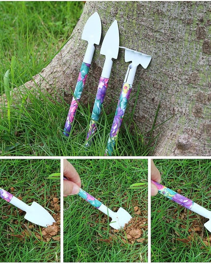 10 accesorii pentru gradinarit geanta depozitare inclusa, otel inoxidabil