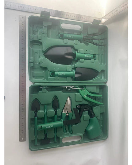 10 accesorii pentru gradinarit geanta depozitare inclusa, otel inoxidabil,