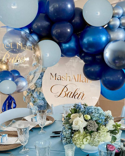 10 Baloane din Latex Chrome, Model Party,Diferite Nuante