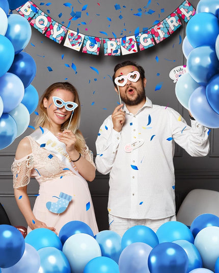 10 Baloane din Latex Chrome, Model Party,Diferite Nuante