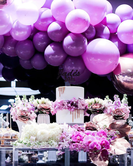 10 Baloane din Latex Chrome, Model Party,Diferite Nuante