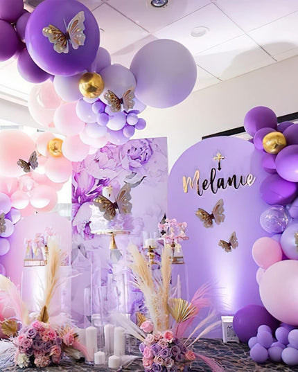 10 Baloane din Latex Chrome, Model Party,Diferite Nuante