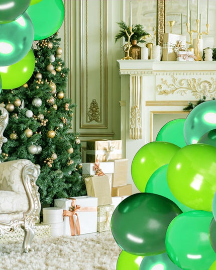 10 Baloane din Latex Chrome, Model Party,Diferite Nuante