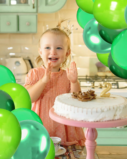 10 Baloane din Latex Chrome, Model Party,Diferite Nuante